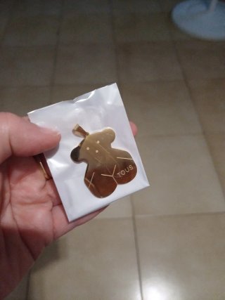Colgante Oso Acero Inoxidable Dorado
