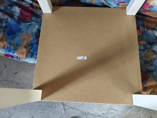 Mesita auxiliar cuadrada blanca Ikea