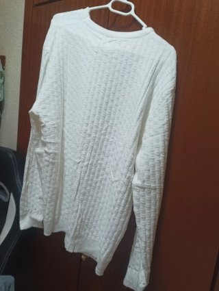 Jersey fino blanco invierno talla XL