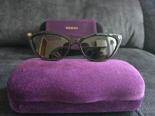 Gafas de Sol Gucci GG1815S 001 Eyes Cat Negras New