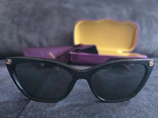 Gafas de Sol Gucci GG1815S 001 Eyes Cat Negras New