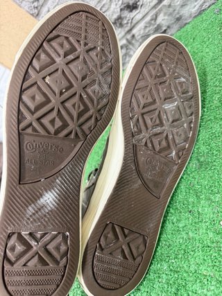 Converse alte verde oliva taglia 44