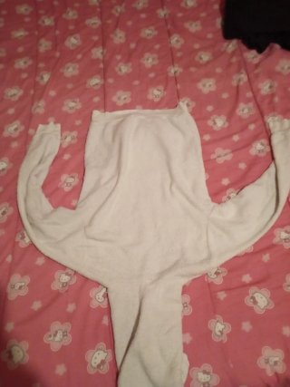 Camisola de lã com capuz e estampa