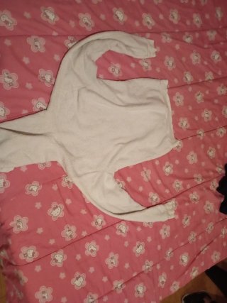Camisola de lã com capuz e estampa