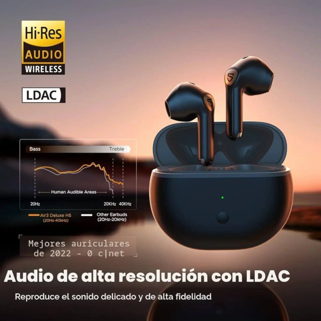 SoundPEATS Air3 Deluxe HS Cuffie Nere