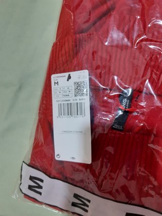 Chaqueta larga roja