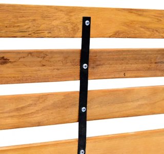 Banco de Jardín Madera 2 Plazas 122x60x83 cm