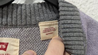 Jersey Levi's Oversize Estampado Gris/Morado Talla