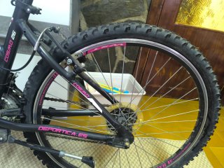 Bicicleta de Montaña MTB Cosmo Negra y Rosa