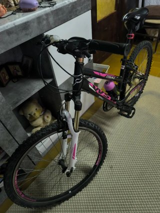 Bicicleta de Montaña MTB Cosmo Negra y Rosa