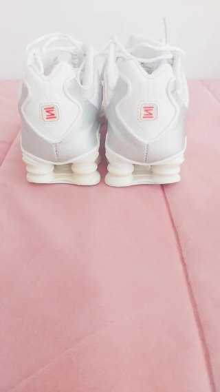 Zapatillas Nike Shox TL Plata y Blanco
