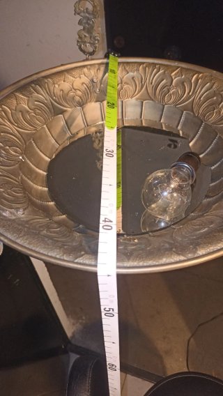 Lámpara votiva plateada