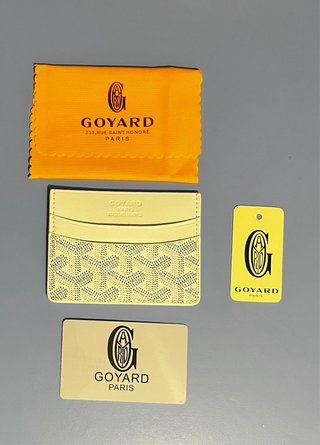 Portacarte Goyard bianco