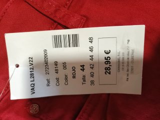 Pantalones rojos