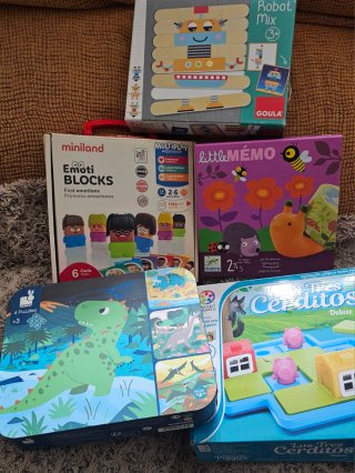 Confezione da 5 giochi educativi per bambini