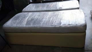 Cama nido beige y marrón