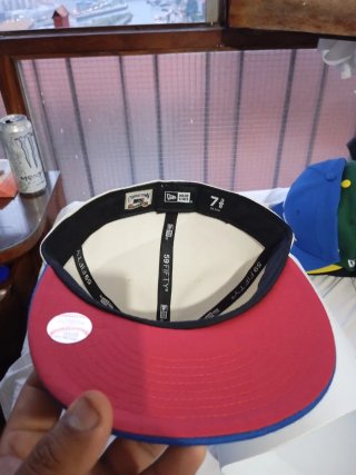 Gorra New Era LA Blanca y Azul