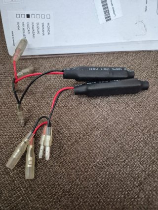 Resistenze per frecce LED moto