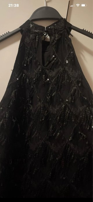 Vestido Sfera Negro Lentejuelas