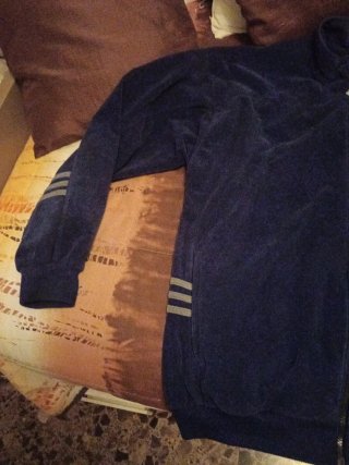 Sudadera Adidas Azul y Gris