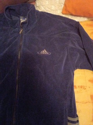 Sudadera Adidas Azul y Gris