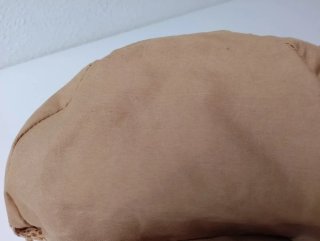 Bolso redondo Lefties rafia beige