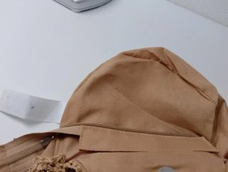 Bolso redondo Lefties rafia beige