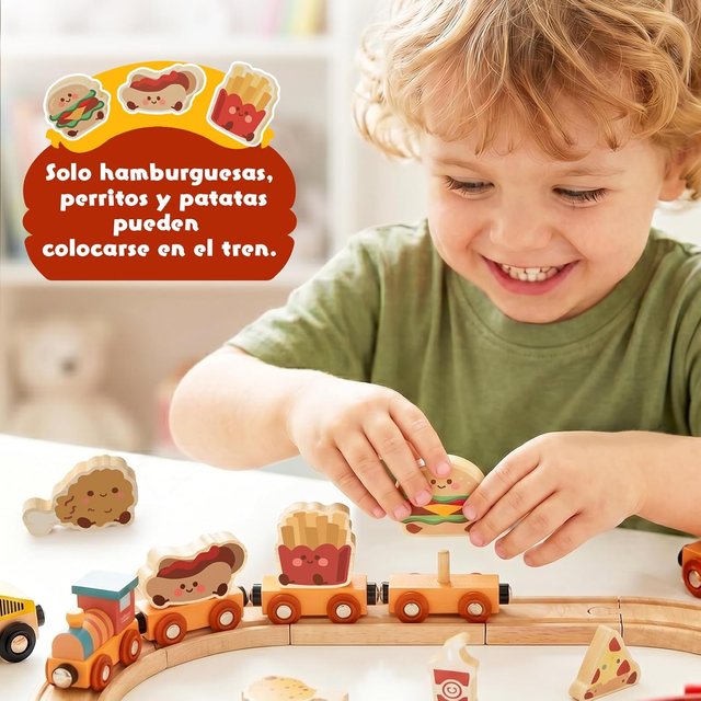 Tren Madera Lehoo Burger & Fries Lehoo Castle