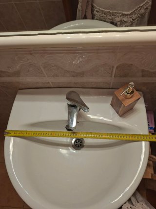 Lavamanos de cerámica blanco con pie