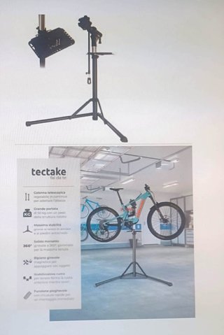 Cavalletto riparazione bici tektake