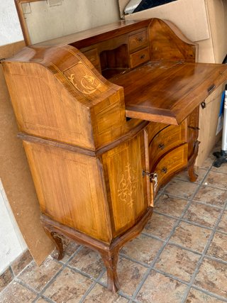 Scrivania stile antico SECRETAIRE con ribalta