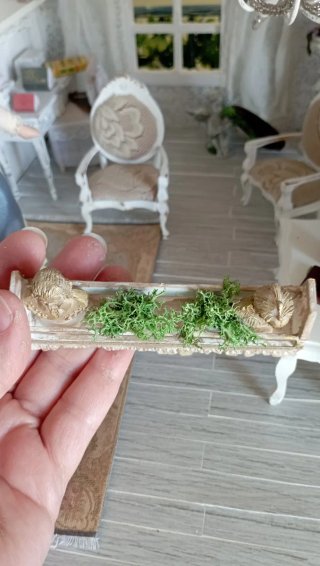 Mensola casa bambole Shabby chic 1:12