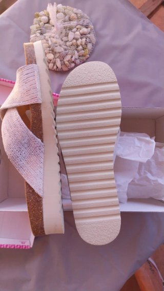 Sandalias BNK Plata/Blanco Talla 38