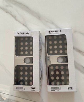 2 mensole Cromata per Doccia ikea 25x4cm