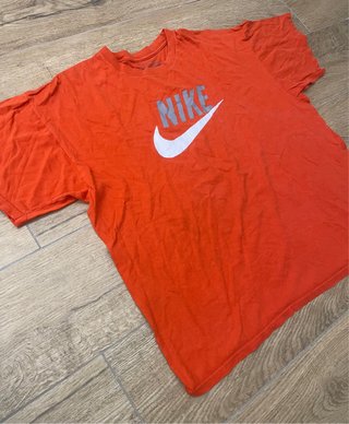 Nike Orange T-Shirt Oversized Fit Men's Size XL