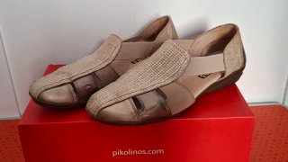 Zapatos 24 horas 38 Beige y Dorados