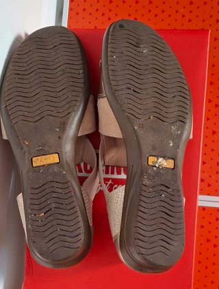 Zapatos 24 horas 38 Beige y Dorados