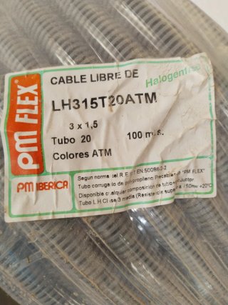 TUBO PRECABLEADO 3X1,5