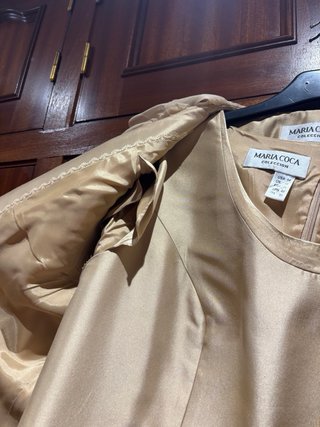 Camisa Fiesta Maria Coca Talla 48 Dorada