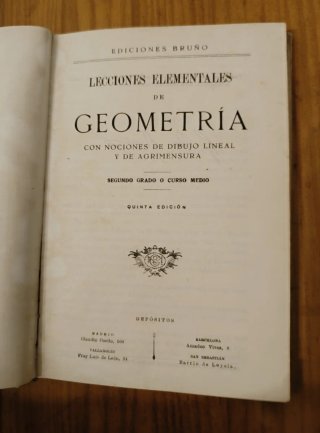 Geometría. Dibujo y agrimensura.