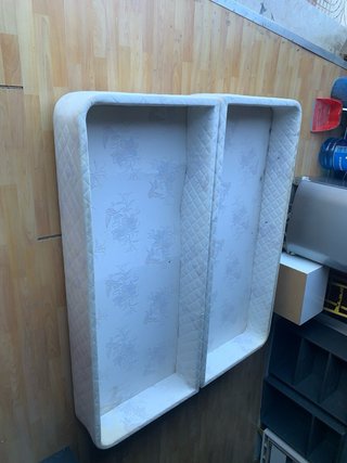Base de cama canapé beige