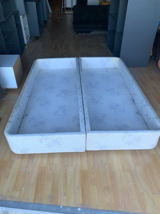 Base de cama canapé beige
