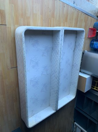 Base de cama canapé beige