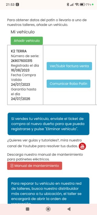 Patinete Eléctrico Smartgyro K2 Homologado
