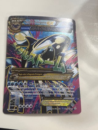 Carta Pokémon Kyogre Primigenio EX Mega