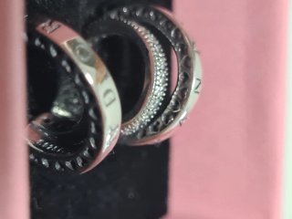 Pendientes Pandora Doble Aro Plata