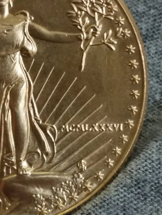 Moneda oro 1986 liberty