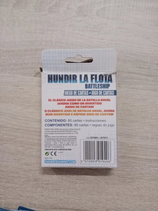 Juego de cartas Hundir la Flota Battleship