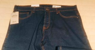 Pantalones vaqueros elásticos DENIM CO. azul oscur