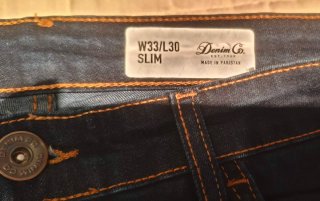 Pantalones vaqueros elásticos DENIM CO. azul oscur